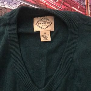 Men’s St John’s Bay sweater green XL